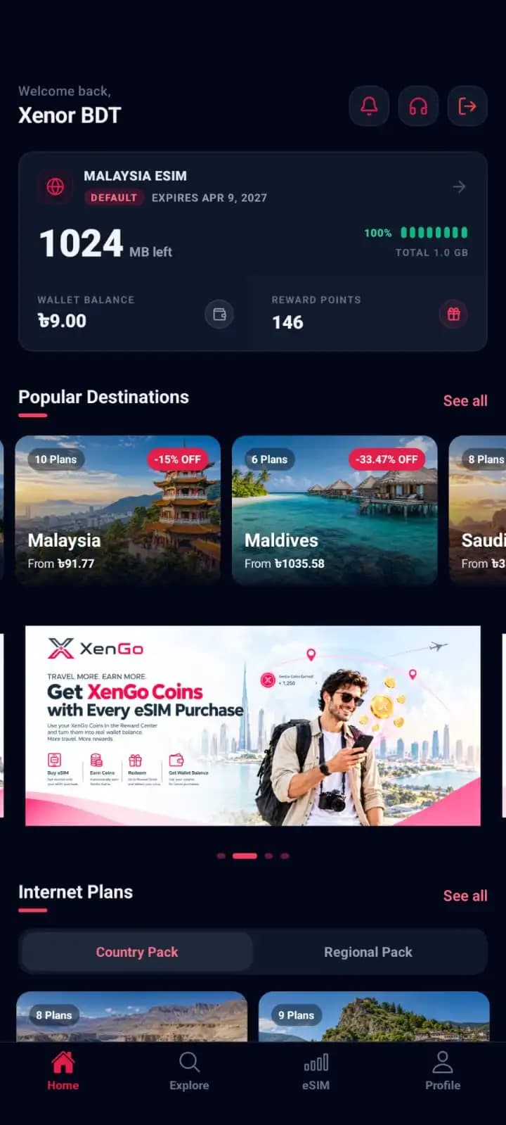 XenGo App Dark